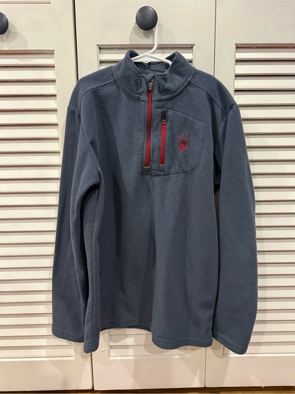 Spyder Boys Slate Blue Fleece Half-Zip